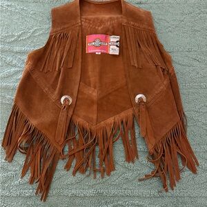 PIONEER Brown Suede Vest